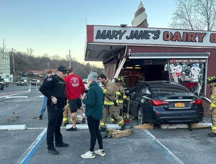 A Poughkeepsie man was charged with driving while intoxicated, Saturday, after losing control of his vehicle and slamming into Mary Jane&rsquo;s Dairy Bar.