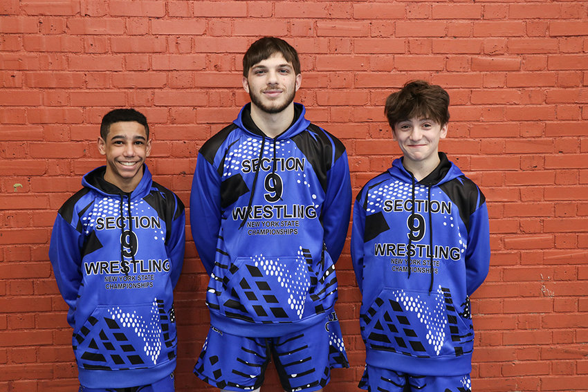Newburgh&rsquo;s William Soto, Joe Ponesse and Cooper Merli will represent Section 9 at the NYSPHSAA wrestling championships on Friday and Saturday at the MVP Arena in Albany.