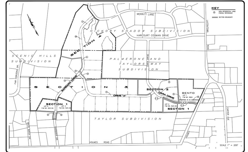Current subdivision plan.