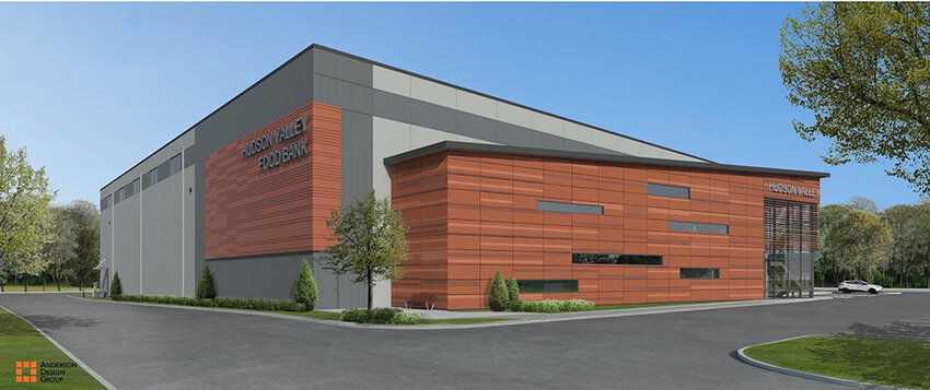 A rendering of the new distribution center for the Food Bank of the Hudson Valley.