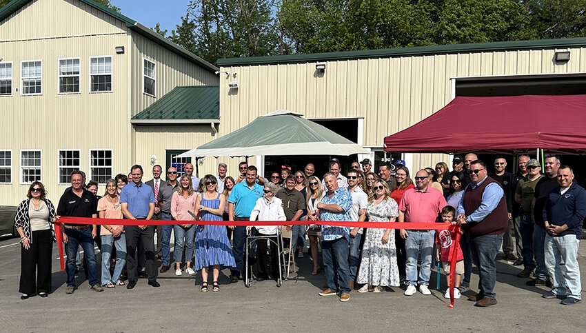 Area economic development leaders and elected officials attended a ribbon cutting ceremony to celebrate East Coast Industrial Services, Inc. and the Presutti Family as they opened their newly expanded office in Pine Bush.