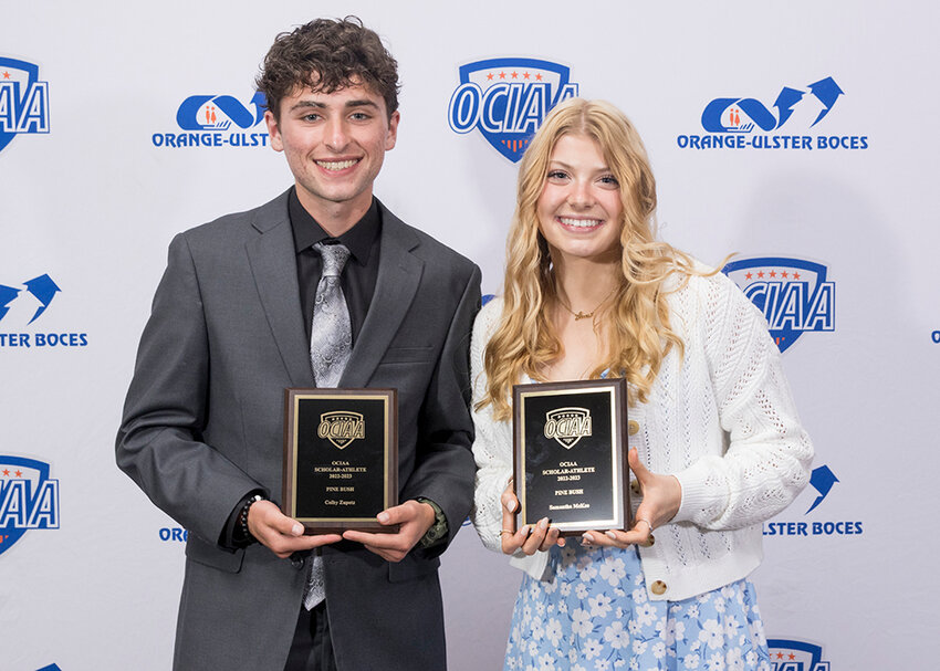 High school seniors who have distinguished themselves in the classroom and the athletic arena were honored on Thursday, June 1 at the annual Orange County Interscholastic Athletic Association (OCIAA) Scholar Athlete Awards Breakfast held at the Country Club at Otterkill in Campbell Hall on June 1, 2023.