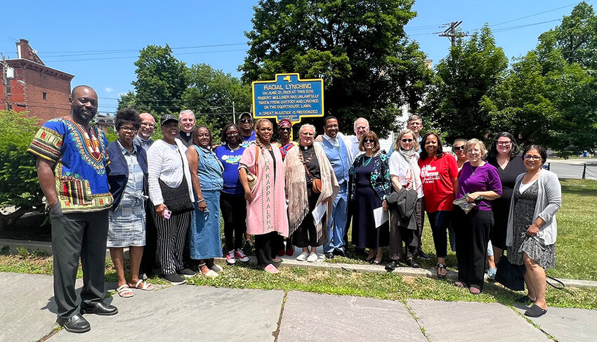City residents gathered to reflect on the lynching of Robert Mulliner on June 21, 1863.