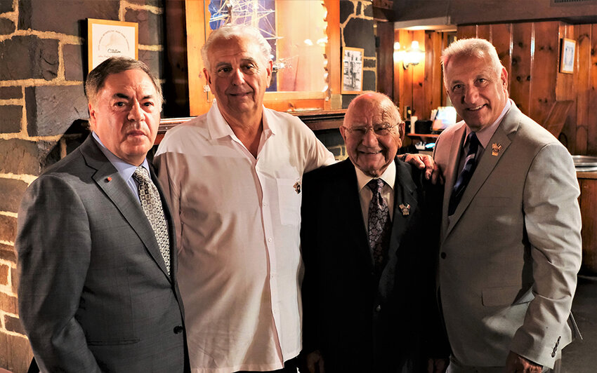 UNICO&rsquo;s incoming National President Ralph A. Contini honored three 35 year members - Frank Ricciardone, Joe Noto and Richard Gerentine.