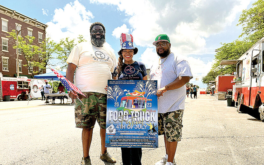 Pop Culture, Inc. founders Marcus Simmons, Sonya Grant and Ronnie Fisher welcomed all to the City of Newburgh to enjoy good food and celebrate freedom.
