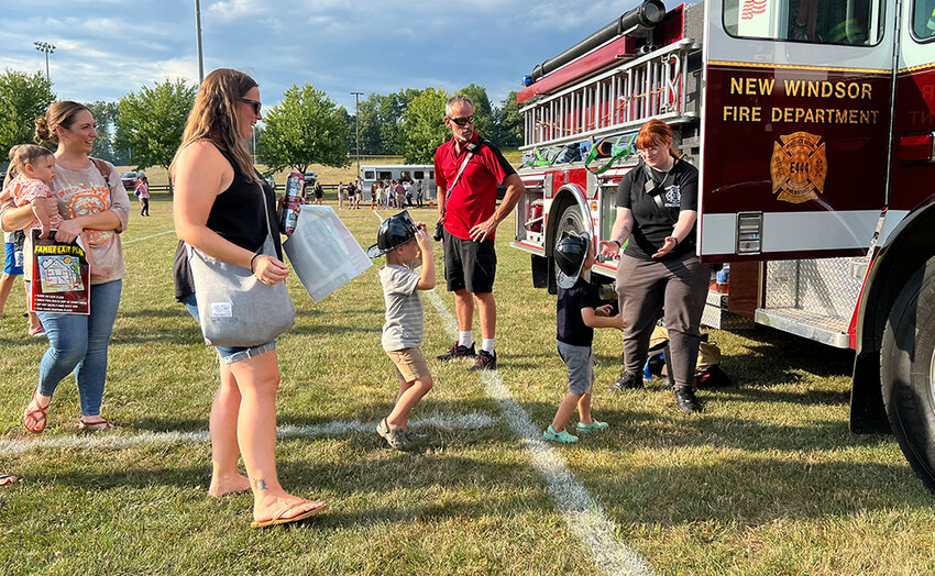 New Windsor&rsquo;s first National Night Out in 2022 included a tour of a fire truck.