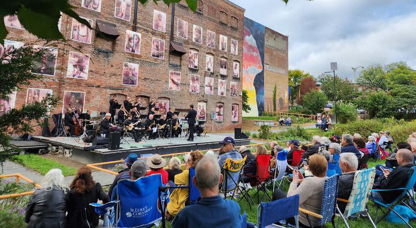 The Greater Newburgh Symphony Orchestra performed Saturday, at Safe Harbors Green.