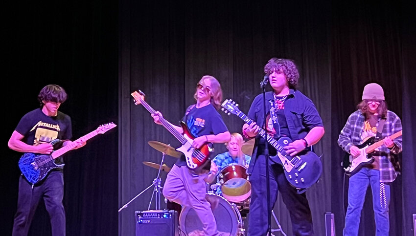 Metallic rock band, Collision Course, perform their set at Pine Bush High School&rsquo;s Talent Show on Friday, Jan. 12.