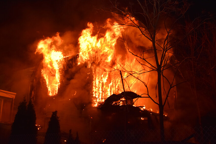 Firefighters responded Monday night to 59 Carter Avenue.