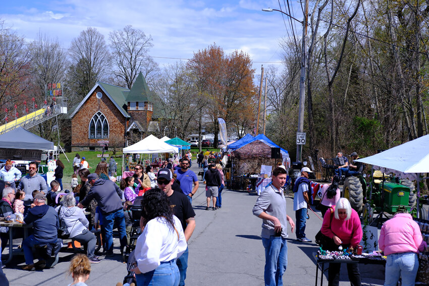 The Blossom Street Fair was held just off Main Street in Milton