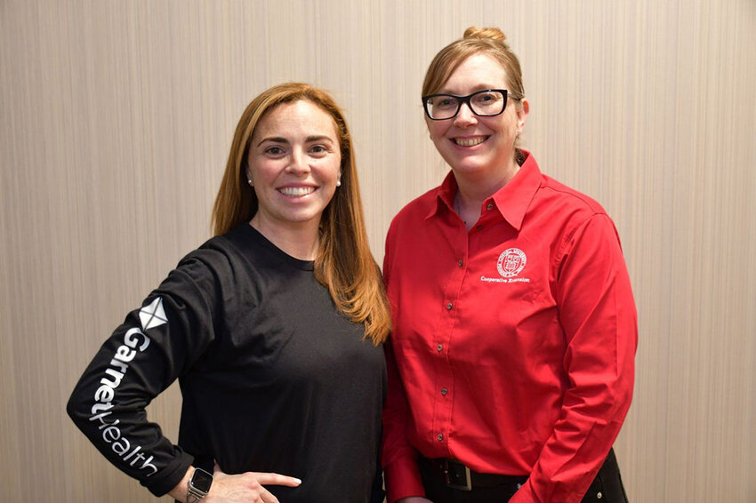 Moira Mencher, director of planning and community relations for Garnet Health and Colleen Monaghan, executive director, Cornell Cooperative Extension Sullivan County.