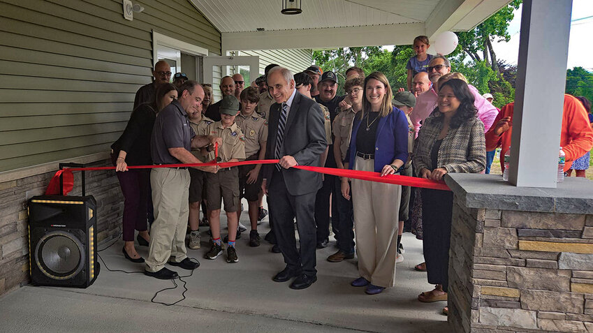 Local officials gathered last week at the Town of Marlborough Community Center for the official ribbon cutting.