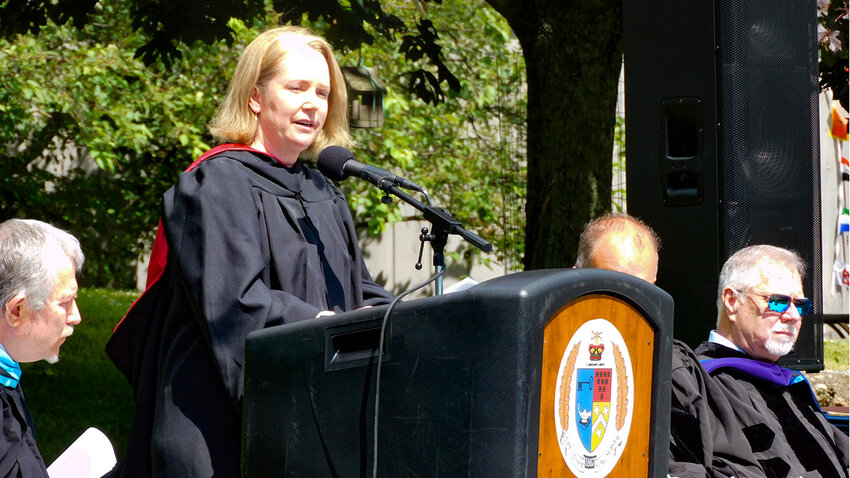 Only appointed to succeed Jonathan Lamb as Storm King School&rsquo;s new head of school at the time, Lisa Shambaugh was asked to address the graduating class last month. She officially assumed her new role on July 1.