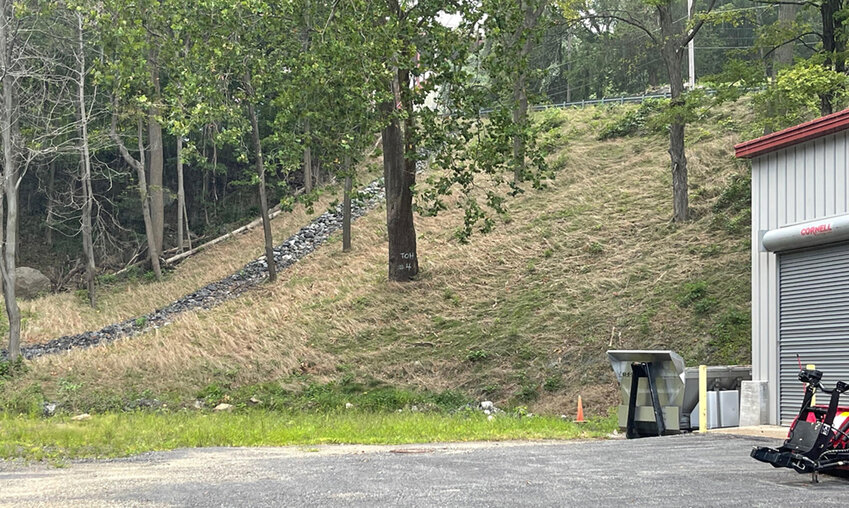 The Town of Highlands dog pound was, literally, washed away from this location in the July 9, 2023 flooding.