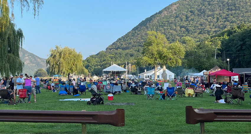 Donahue Memorial Park in Cornwall is shown during the August 24th performance by Parrotbeach.