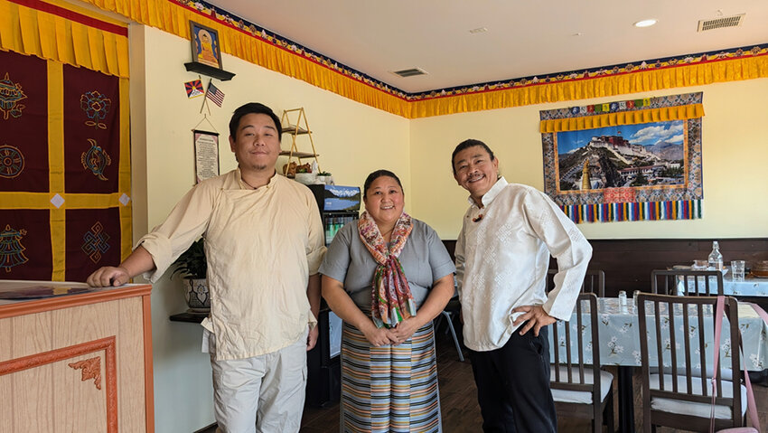 Left to right: Khando Wangchuk, Tashi Palmo, Kalsang Tsering.