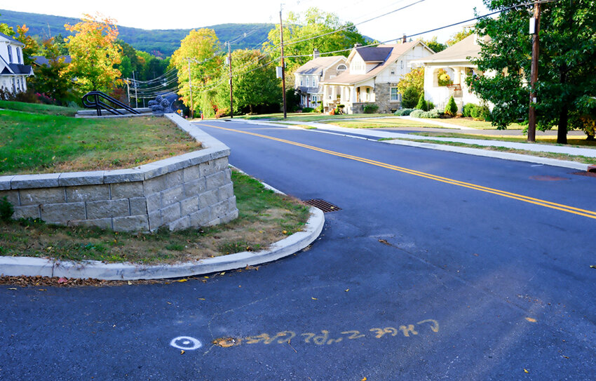 A view from the intersection of upper Smith Terrace and Tillson Avenue.