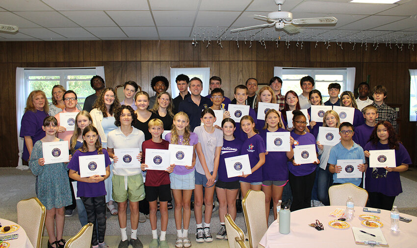 Highlands United Youth members pose with Senator James Skoufis after he presented them with NY Senate Empire Award.