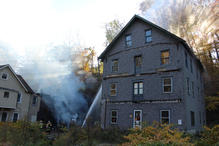 Orange County fire investigators were quickly on the scene of a fire in Fort Montgomery on Sunday afternoon, as were eight fire companies.