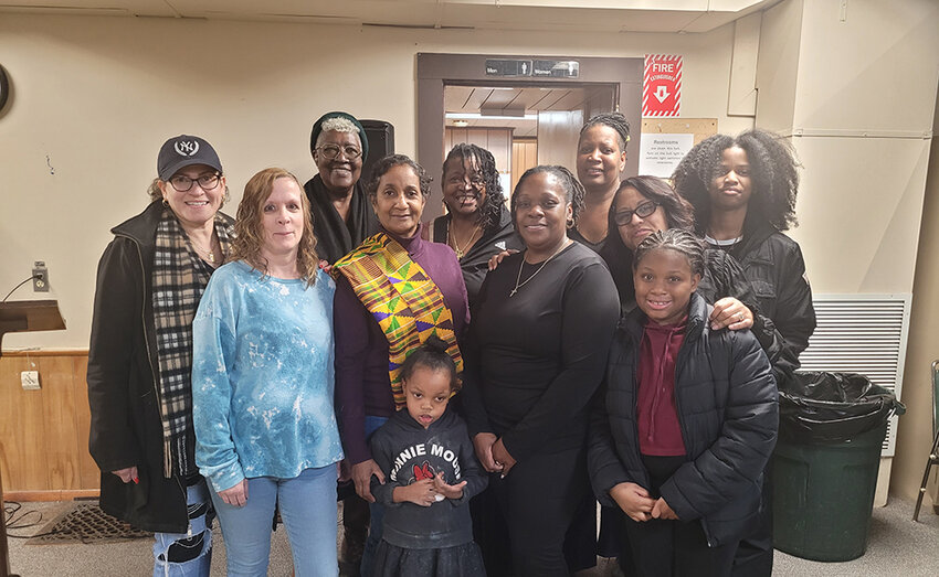 The multigenerational Daughters of Sarah take a break during preparations for its Black History Month commemoration, which took place on Saturday, February 22 at the Marlborough Presbyterian Church.