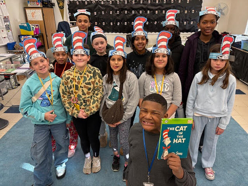 CONNECT students in their Dr. Suess gear during Read Across America week.