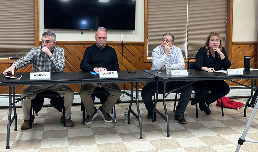 Montgomery candidates (l. - r.) Wilbur, Conero, Imbriani and Nokland at Saturday’s forum.