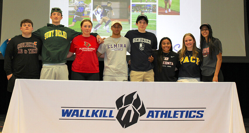 L - r: John Post, Brent Decoeur, Brianna Merrill, Devin Strother, Mario Verruto, Maria Morales, Kaitlyn Bonner and Mayah Simon are ready for the next level.