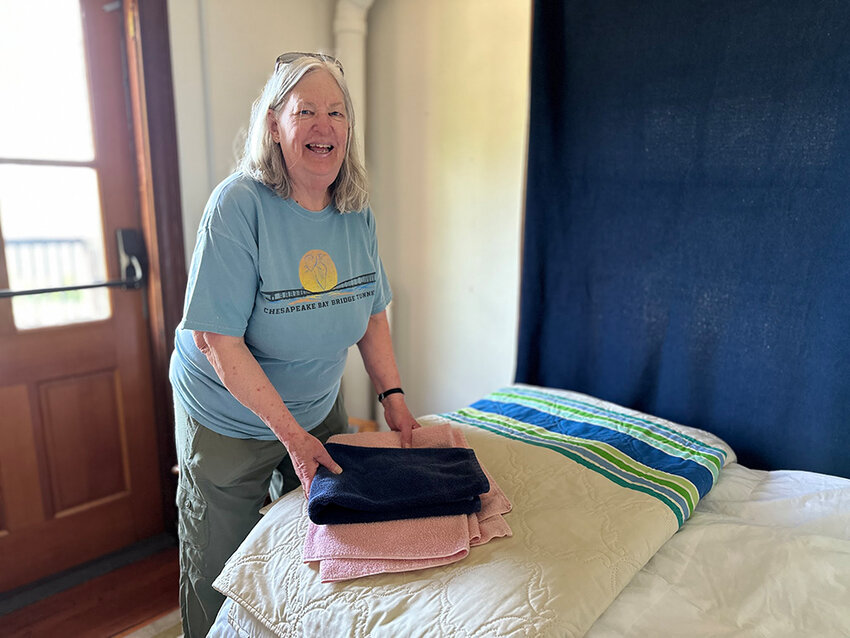 Gail Toback "freshening up."