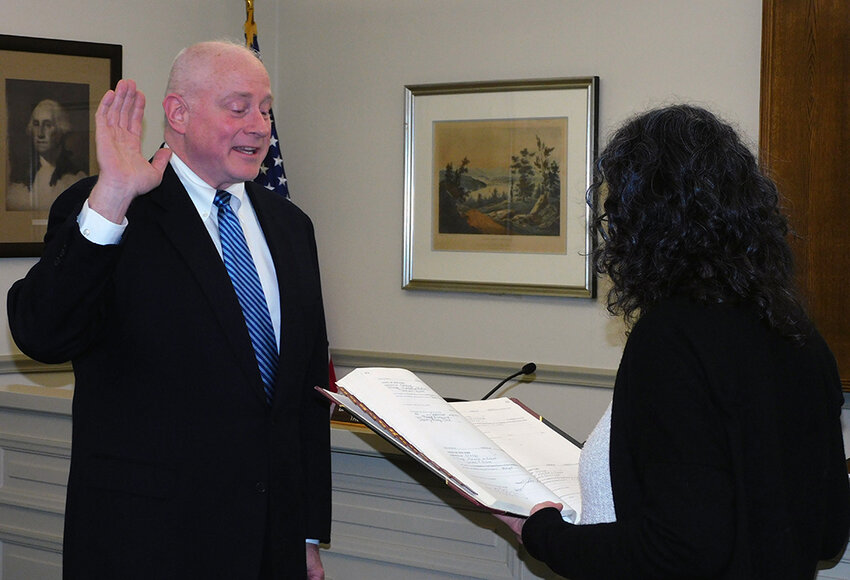 David Carnright and William Braine (pictured) were sworn in to kick off last week’s reorganization meeting in Cornwall-on-Hudson.