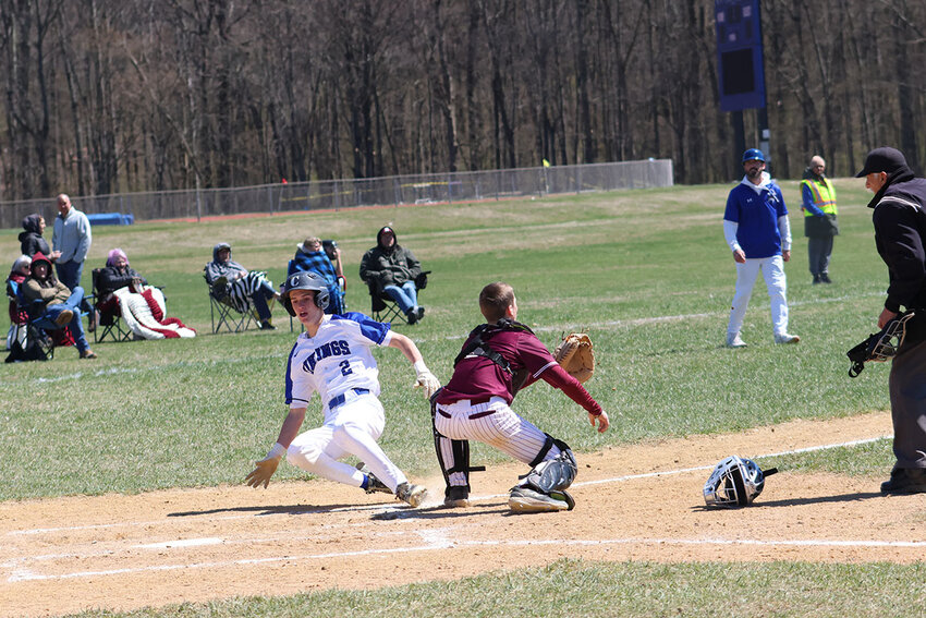 Luke Watson scores for Valley Central in last Thursday’s win over Kingston.