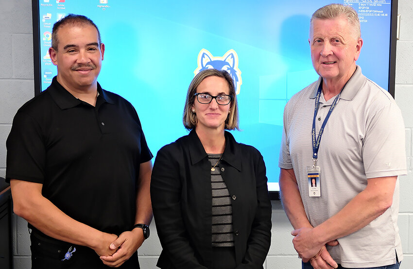Three candidates made their pitch to the public; [L-R] Ivan Acosta, Jeanine Gemmell and Tom Miller.