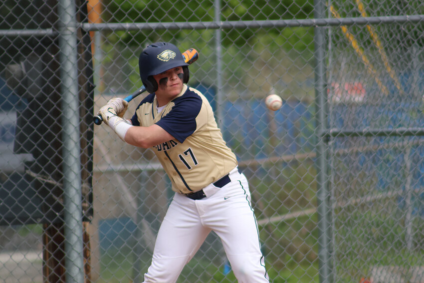 Logan Voltaire takes a cut at the plate.