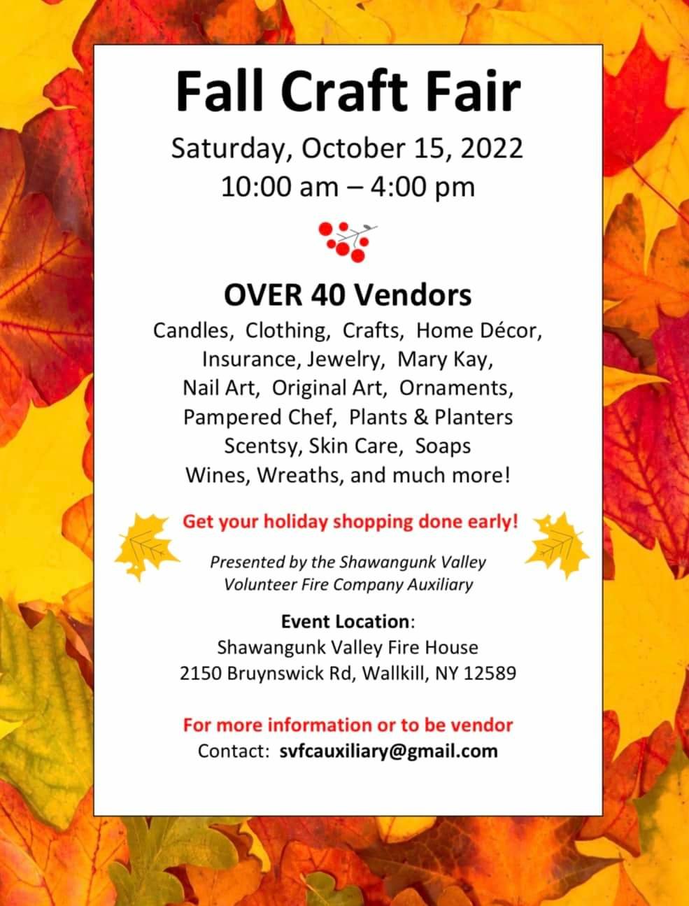 Fall Craft Fair My Hudson Valley