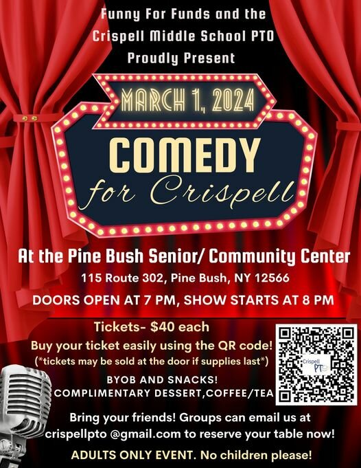 Comedy for Crispell | Mid Hudson Times