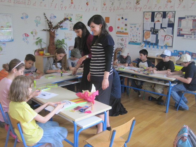 Students from Touro&rsquo;s Lander College for Women visit the Lauder Hugo Kon School in Croatia.