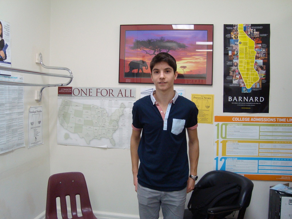 Haim Assaraf, HAFTR student from France, a relative of the Sandler family.