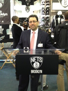 Dr. Jack Choueka at Maimonides/Brooklyn Nets press conference.