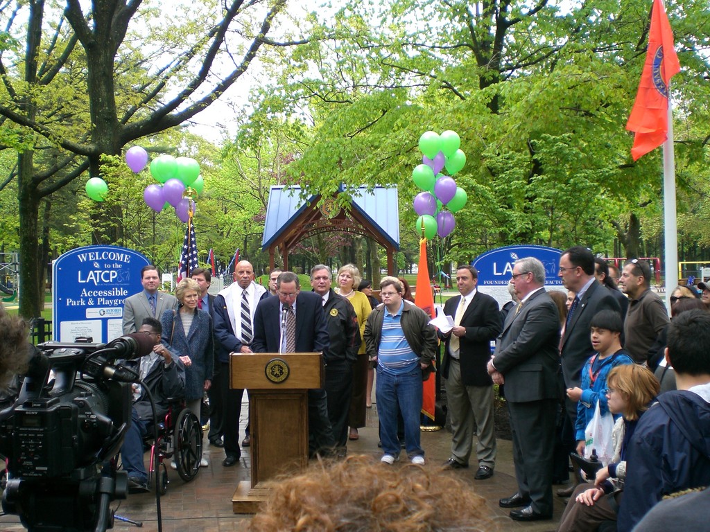 Nassau County Partners with Five Towns Businessmen taking the   initiative to Let All the Children Play   Nassau County Executive Edward P. Mangano and Adam Weingarten today joined Michael Alon of Lawrence, Chairman and Founder of Let All The Children Play (LATCP); David Weingarten, Vice Chairman of LATCP; Assemblymen Harvey Weisenberg, Tom McKevitt and Ed Ra; Nassau County Legislators Denise Ford, Rose Walker and Dave Denenberg at the Grand Opening of LATCP&rsquo;s highly anticipated fully accessible park and playground in Eisenhower Park, Field 4.  LATCP is a Long Island based not-for-profit organization dedicated to improving the lives and dignity of all children by developing accessible playgrounds and inclusive recreation programs.