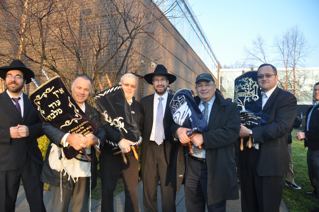 Left to Right: Rabbi Elly Storch, Mr. Marc Gleitman, HALB Executive Director Mr. Richie Hagler, DRS Menahel Rabbi Yisroel Kaminetsky, Mr. Heshy Schertz, Mr. Shabsi Schreier