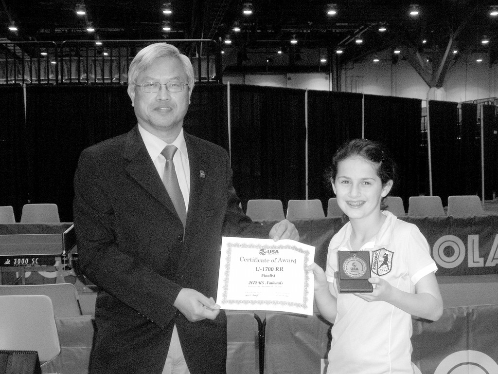 HANC STUDENT WINS THE SILVER   Estee Ackerman, a sixth grader at the Hebrew Academy of Nassau County in West Hempstead won the silver medal at the 2012 US Nationals Table Tennis Championships in the under 1700 rating event held on December 16-22 at the Las Vegas convention center.  In the very exciting back and forth&nbsp;semi-finals at 2 games all, she trailed 2-5 in the pivotal fifth game, when her coach and international star&nbsp;Biba Golic called a very timely time out.She seemed to calm Estee and got her focus back, as she then won the game 11-7 and match 3-2. However in the finals she lost 3-1 to Benjamin Lam of CA. In the under 1600 rating event she advanced to the round of 16, when she had a &ldquo;Shabbos over Sports&rdquo; moment, as the next match was to take place friday night.Instead of playing, she had to withdraw from the event as tournament officials would not reschedule it for after shabbos.  In the under 1800&rsquo;s&nbsp; she lost 3 games to&nbsp;2, 11-9 in the fifth in the round of 16 in a very close match.Ackerman is sponsored by the Killerspin Table Tennis Company who provided her with support and encouragement&nbsp;during the events.Her brother Akiva, a ninth grader at DRS high school in Woodmere, NY also competed in eight events, with his best results coming in the under 4200 rating doubles event, where he and partner Sharon Alguetti(#1 ranked 10 year old in Israel) now living in New Jersey, lost 3-2 in the quarterfinals.The Ackerman&rsquo;s were the only orthodox players out of the over 800 who came from all over the country for the event.They were hosted by Rabbi Mendy Levine of the Ahavas Torah Center in Henderson,Nevada.