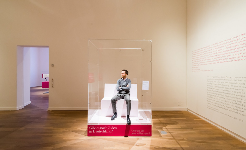 The Berlin Jewish Museum&rsquo;s &ldquo;The Whole Truth&rdquo; exhibit, in which Jewish men and women sit in a glass box and answer questions from visitors about Judaism.