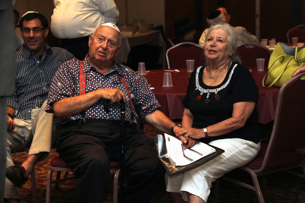 Married 55 years, Alan and Hilda Yanofsky restate their vows.
