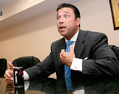 Republican Rep. Michael Grimm pictured during an interview in 2009.