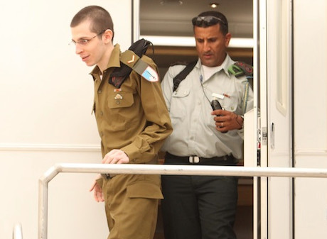 Gilad Shalit upon his return to Israel.