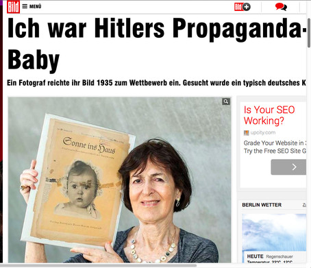 Germany's Bild newspaper interviewed Hessy Taft, the Jewish woman whose baby photo was chosen as the perfect Aryan baby for Nazi propaganda materials.
