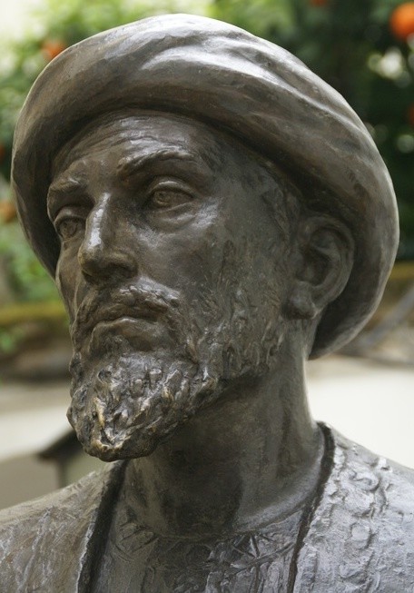 A bronze statue of Maimonides in Cordoba, Spain.