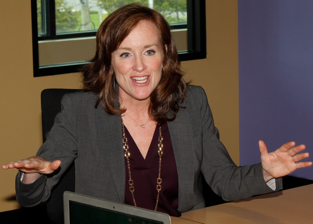 Congressional candidate Kathleen Rice, during her interview in the offices of The Jewish Star.