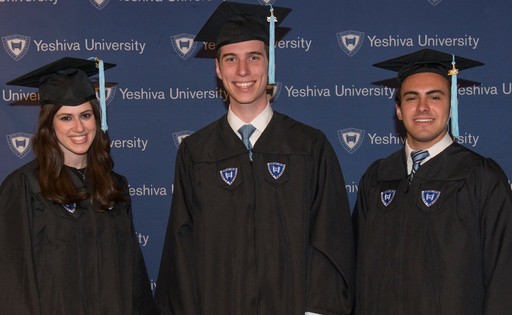 Three HALB alumni named valedictorians at Yeshiva University colleges (from left): Elana Schreier-Glatt, Mark Weingarten and Yechiel Auman.