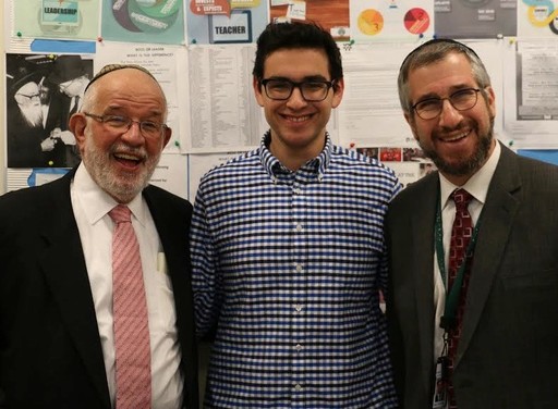 Dr. Gerald Kirshenbaum, David Herman, and Rabbi Yisroel Kiaminetsky.