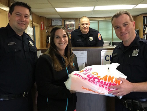 HAFTR's Ariana Wolfson Paying it Forward with local police.